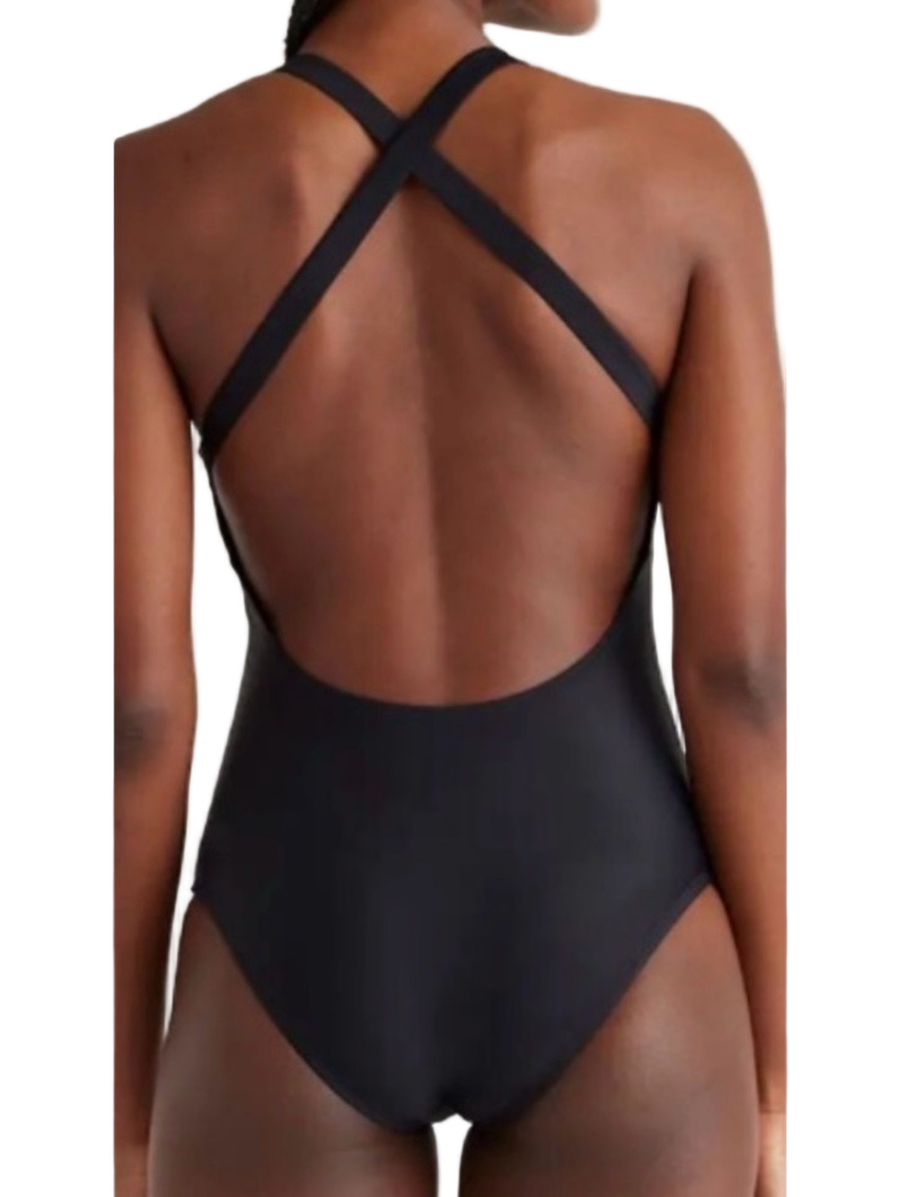Quince Italian Crossback One-Piece Swimsuit in black. Women’s size medium 🌴NEW🌴